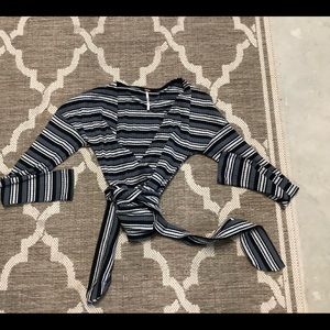 Free people crop top with Tie
